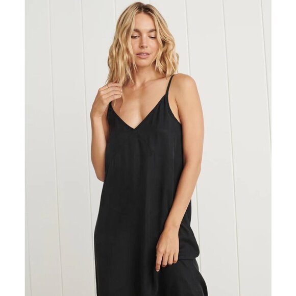 ๐JENNI KAYNE๐ Rio Slip Dress ~ Y2k 90s Satin Black Medium NWOT - Picture 9 of 16